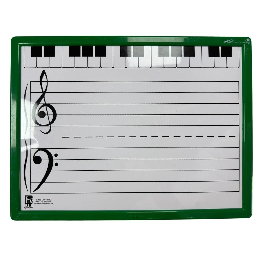 EZ Notes Magnetic Music Theory Whiteboard Grand Staff Piano Keyboard Lined Board